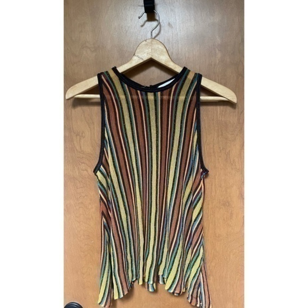 Zara Sleeveless Striped Blouse size Small